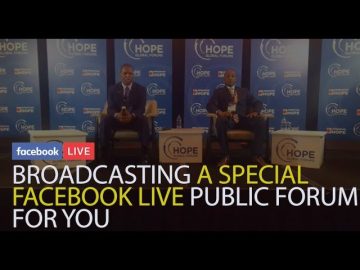 Broadcasting a Special Facebook Live Public Forum for YOU