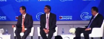 Disrupting Poverty: Henry Cisneros, Ben White (Politico), Tim Phillips (Americans for Prosperity), Steve Bartlett