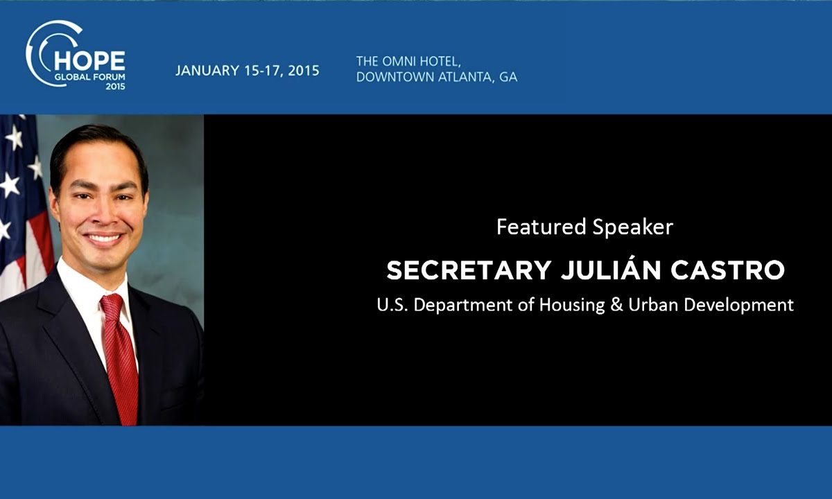 HOPE Global Forums 2015 – Julian Castro Talks Opportunity