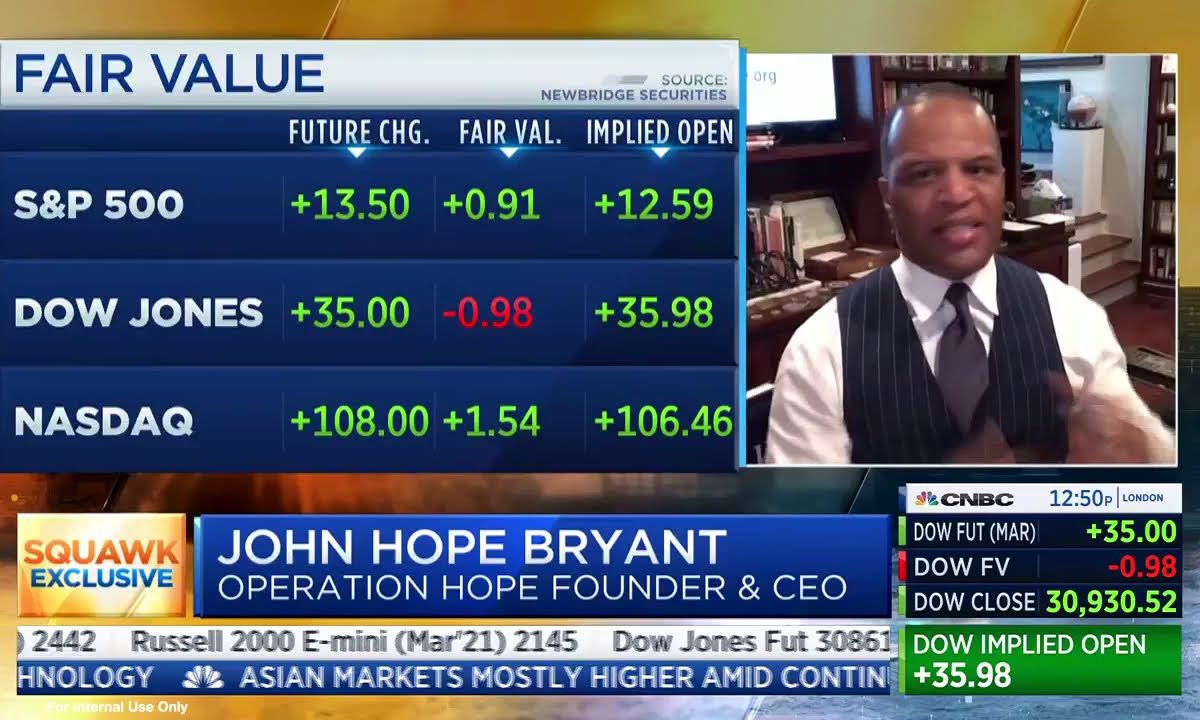 Inauguration Day 2021 CNBC Squawk Box Appearance with John Hope Bryant and Mick Mulvaney