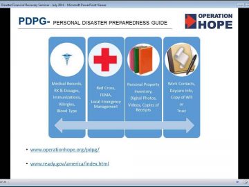 Operation HOPE Webinar: Disaster Financial Preparedness & Recovery