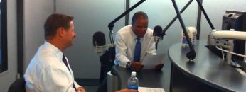 Steve Bartlett and John Hope Bryant in DC studio