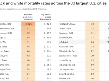 Racial disparities in mortality a