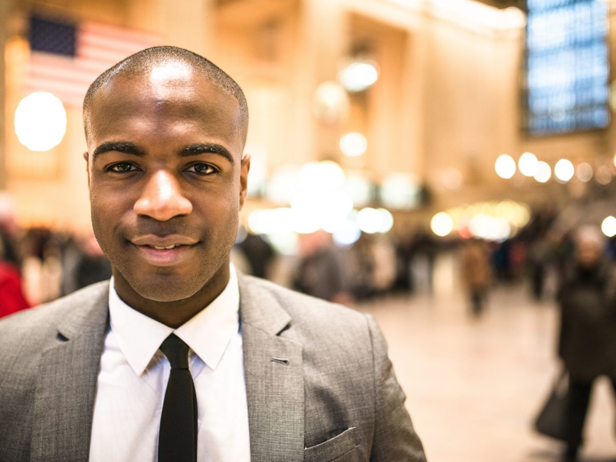 business man portrait in nyc