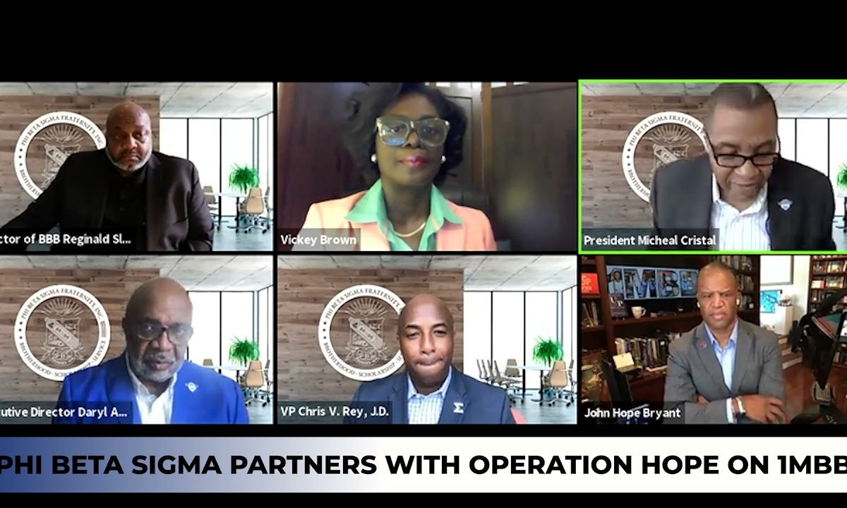 Phi Beta Sigma Partners with Operation HOPE on 1MBB Initiative